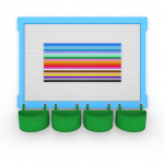 Комплект стены для конструирования Botzees с деревянной основой