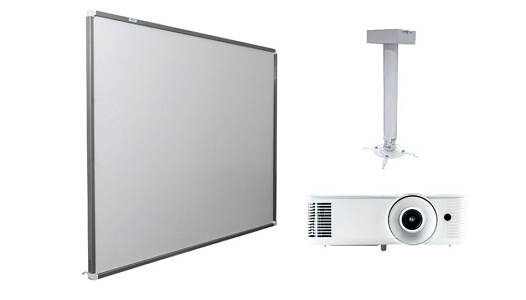 Интерактивная доска Exell 91" с проектором EXD201W и креплением DSM-14kw Интерактивная доска Exell 91" с проектором EXD201W и креплением DSM-14kw