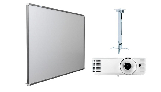 Интерактивная доска Exell EWB7740 с проектором EXD101W и креплением DSM-2 Интерактивная доска Exell EWB7740 с проектором EXD101W и креплением DSM-2