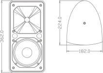 2-полосная акустическая система FDB ES106WT (цвет белый)