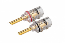 Акустический разъем тип "банан" Phaze Audio SpPlug. Цвет: TP/BLACK [Прозрачный/Черный]