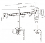 Кронштейн  для мониторов Exell EXi-MA42