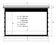 Kauber Red Label Tens BT Cinema  131" 16:9 163x290 см. дроп 40 см. Clear Vision