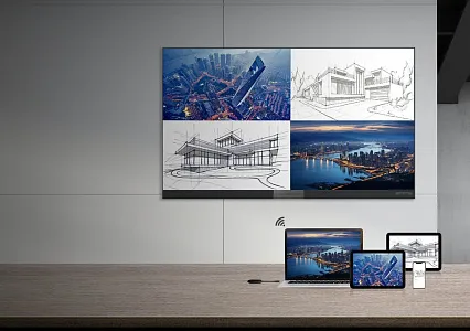 Светодиодный экран КЬЮСТЕЧ (QSTECH) 162" 4K 16209, 3.631х2.151 (интерактивный, COB)