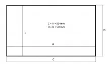 Kauber Frame Lite Velvet Cinema 154"16:9 191x340  White Ice