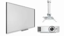 Интерактивная доска SMART SBM787V с проектором EXD203STW и креплением DSM-14kw