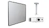 Интерактивная доска Exell EWB7740  с проектором EXD101W и креплением DSM-14Kw