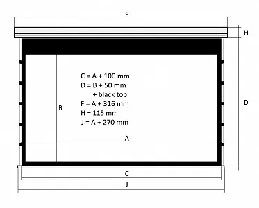 Kauber Red Label Tensioned BT Cinema 113" 16:9 141x250 дроп 50 см. Microperf MW Kauber Red Label Tensioned BT Cinema 113" 16:9 141x250 дроп 50 см. Microperf MW